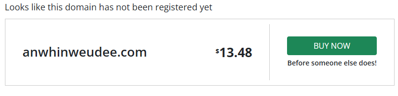 The upcoming C2 domain is not yet registered.
