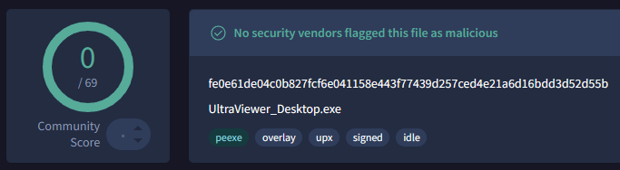 Logic-Inspector.exe is UltraViewer's signed UltraViewer_Desktop.exe — 0/69 on VirusTotal.